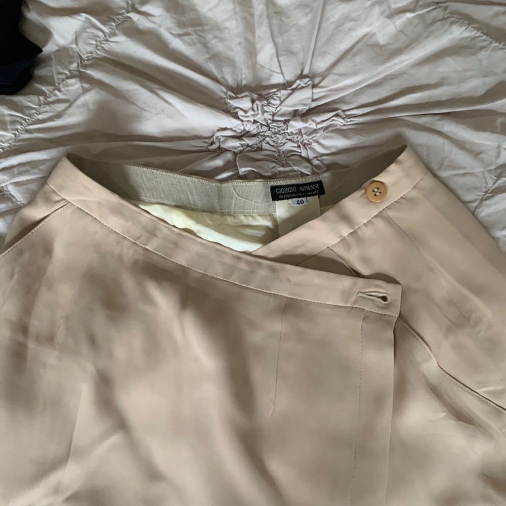 Giorgio Armani silk wrap skirt